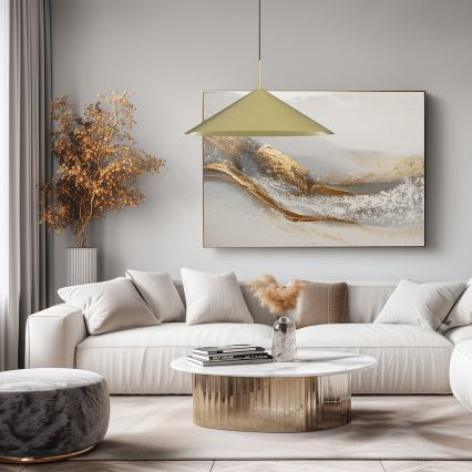 Подвесной светильник на кабеле CAPITAL 1xGX53/15W/230V, диаметр 60 см, золотой