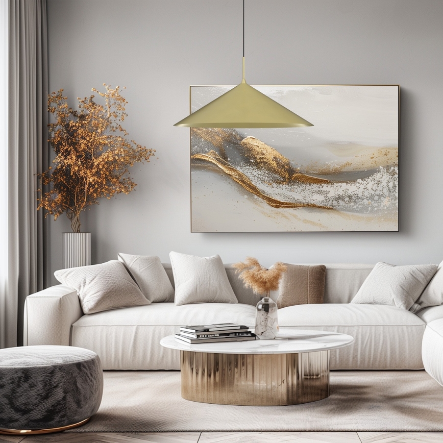 Подвесной светильник на кабеле CAPITAL 1xGX53/15W/230V, диаметр 60 см, золотой