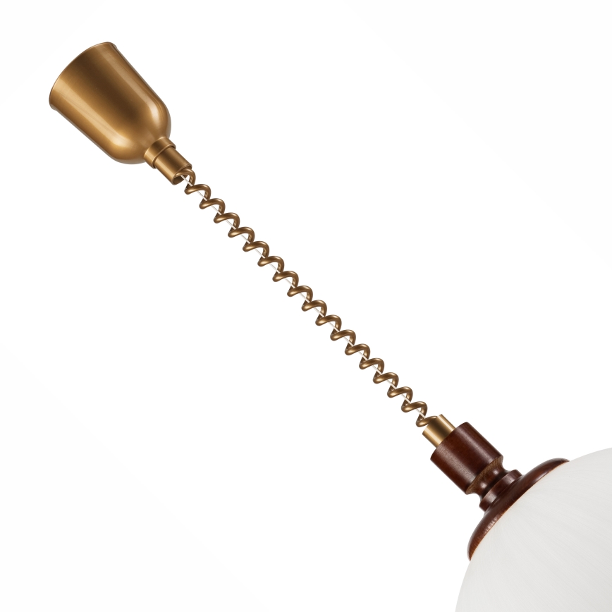 Выдвижная люстра RAMONA 1xE27/60W/230V бежевый/тёмно-коричневый/сосна