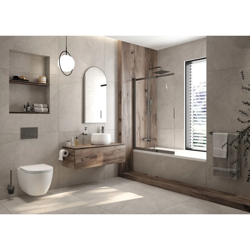 Подвесной унитаз ROUND + сиденье-крышка SoftClose ROUND + кнопка смыва SIGMA + инсталляционный модуль + изоляционная прокладка