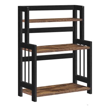 Поличковий стелаж для кухні MARGE, чорний