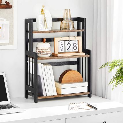 Поличковий стелаж для кухні MARGE, чорний