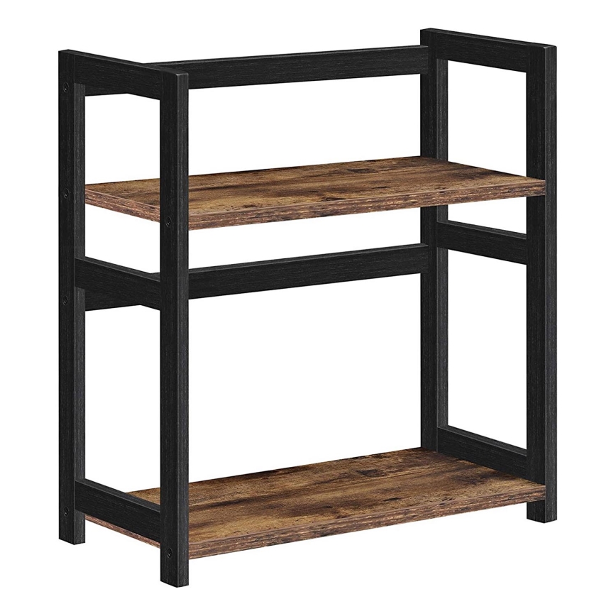Полиця для зберігання MARGE, коричнева/чорна