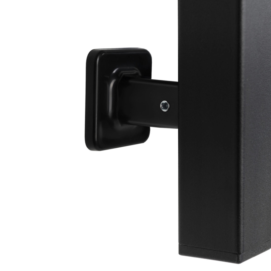 Полотенцесушитель-лесенка для ванной с термостатом LARGO 541W/230V, 120,6 см, IP44, чёрный, правосторонний, с квадратным профилем