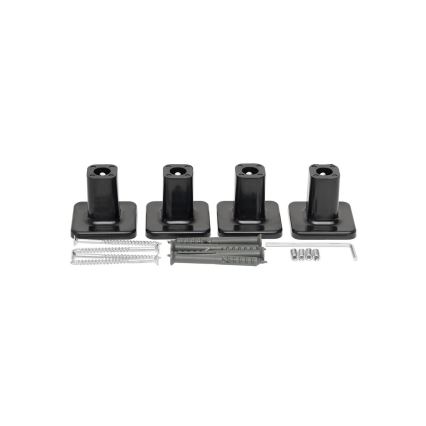 Полотенцесушитель-лесенка для ванной с термостатом LARGO 541W/230V, 120,6 см, IP44, чёрный, правосторонний, с квадратным профилем