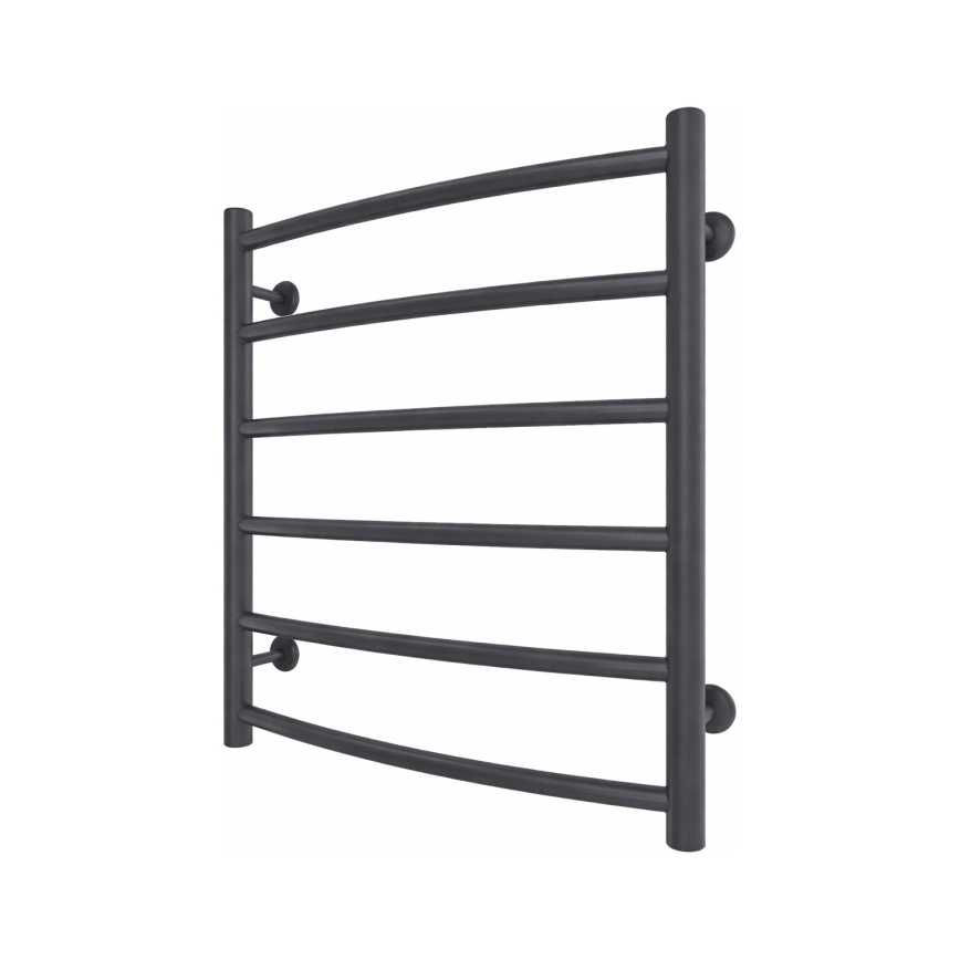 Полотенцесушитель-лесенка для ванной INOX CLASSIC 122 Вт/230 В, 57x53 см, нержавеющая сталь/антрацит
