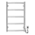 Полотенцесушитель лестничного типа CLASSIC 60W/230V 66x43 см нержавеющая сталь/блестящий хром правый