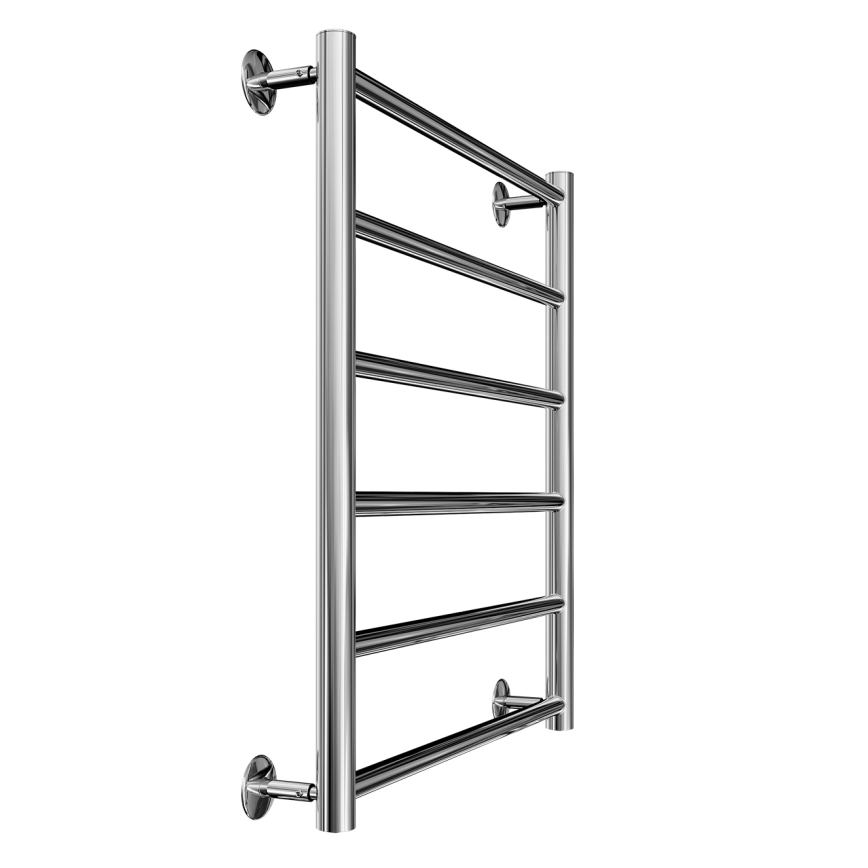 Полотенцесушник‑«сходи» для ванної кімнати INOX FLAT 122W/230V 57x43 см нержавіюча сталь/полірований хром