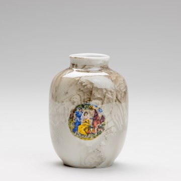 Порцелянова ваза 12,5x9 см коричневий грація