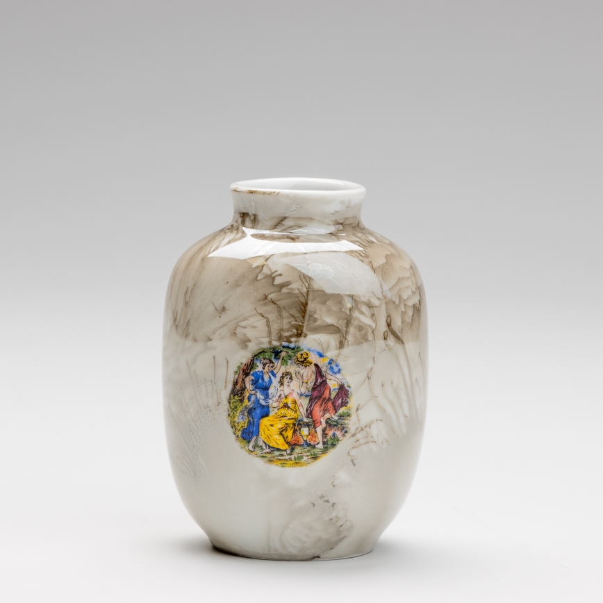 Порцелянова ваза 12,5x9 см коричневий грація