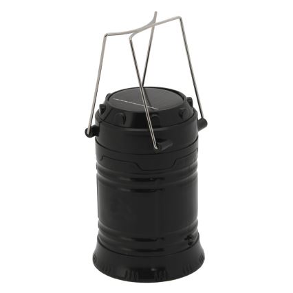 Портативна LED лампа на сонячній батареї LED/1200mAh чорний