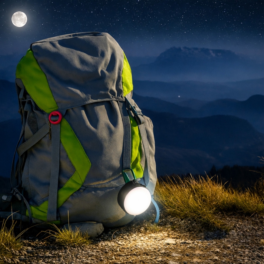 Портативная перезаряжаемая LED-лампа LUMINA POCKET LED/5V 500 mAh чёрная