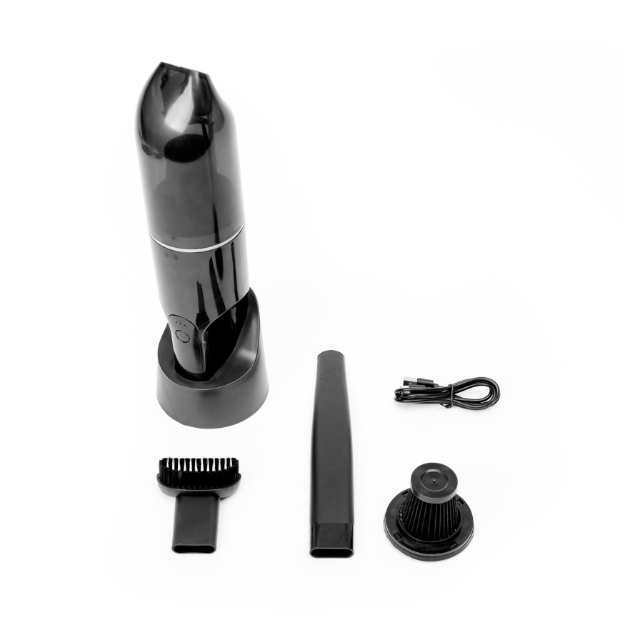 Портативний акумуляторний пилосос для автомобіля 75 Вт/2000 мАг чорний