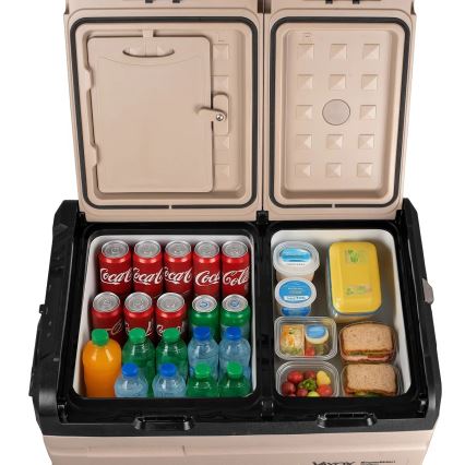 Портативний авторефрижератор з РК-дисплеєм 39 л 230V/12V/24V коричневий