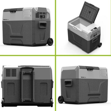 Портативний авторефрижератор з РК-дисплеєм 40 л 230V/12V/24V чорний