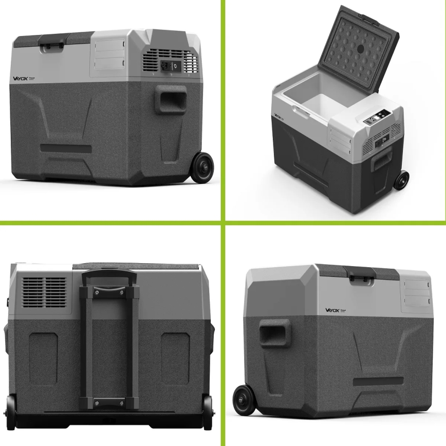 Портативний авторефрижератор з РК-дисплеєм 40 л 230V/12V/24V чорний