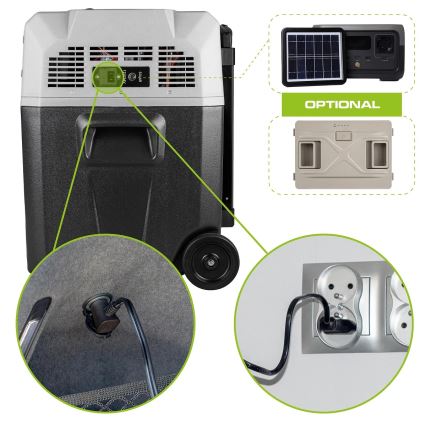 Портативний авторефрижератор з РК-дисплеєм 40 л 230V/12V/24V чорний