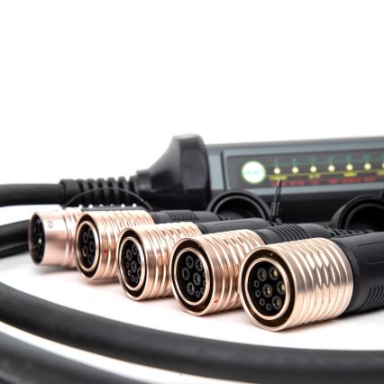Портативное зарядное устройство для электромобиля c 4 адаптеры Тип 2 32A/480V 22kW 5 м IP67