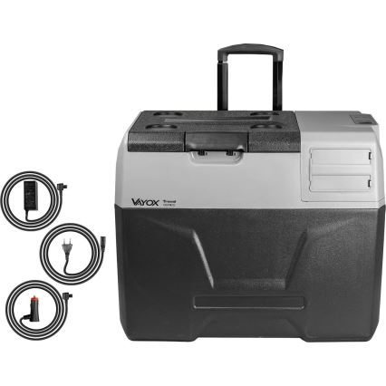 Портативный автомобильный холодильник с ЖК-дисплеем 40 л 230V/12V/24V черный