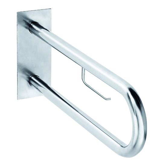 Поручень 10x25 см из нержавеющей стали/серебристый