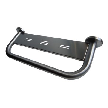 Поручень с полкой 58x8 см из нержавеющей стали/серебристый