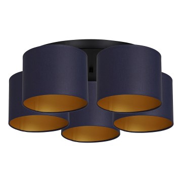 Потолочна люстра ARDEN 5xE27/60W/230V фіолетова/золота