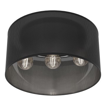 Потолочна люстра LOFT SHADE 3xE27/60W/230V чорна