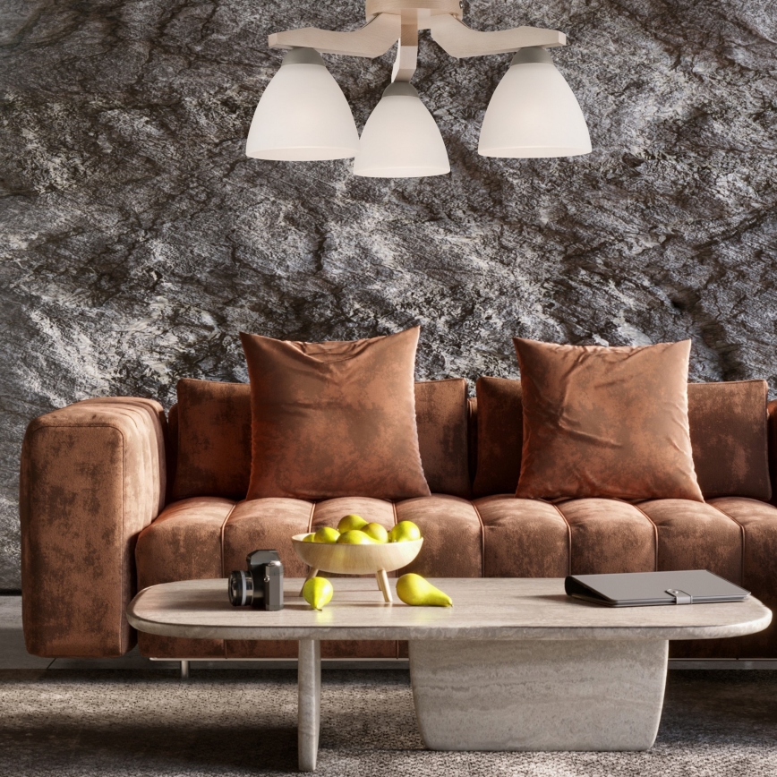 Потолочная люстра ADRIANO 3xE27/60W/230V бук