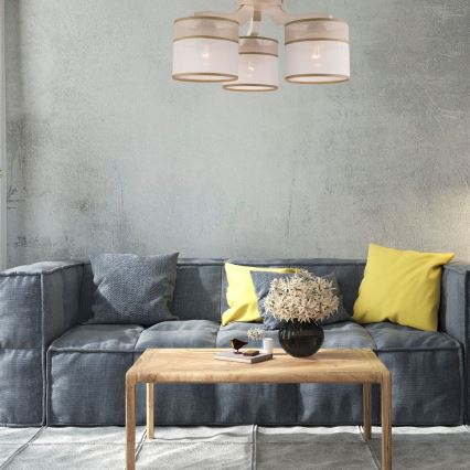 Потолочная люстра ANDREA 3xE27/60W/230V бук