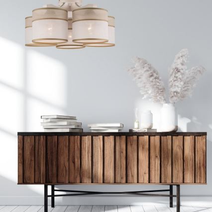 Потолочная люстра ANDREA 5xE27/60W/230V бук