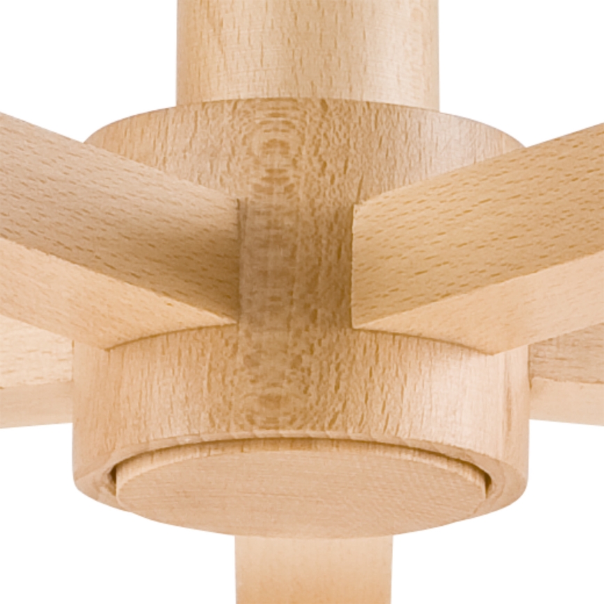 Потолочная люстра ELLIE 5xE27/60W/230V белая/бук