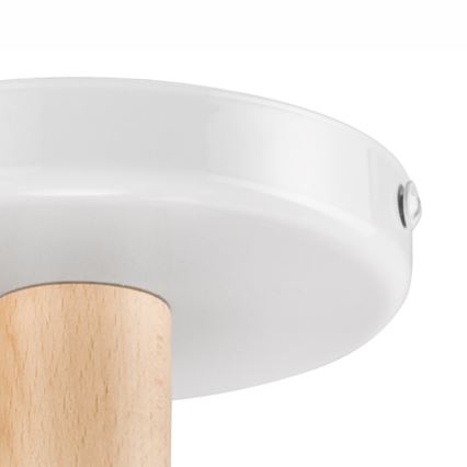 Потолочная люстра ELLIE 5xE27/60W/230V белая/бук