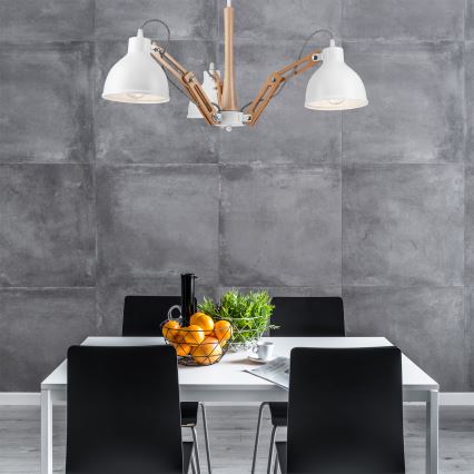 Потолочная люстра MARCELLO 3xE27/60W/230V бук