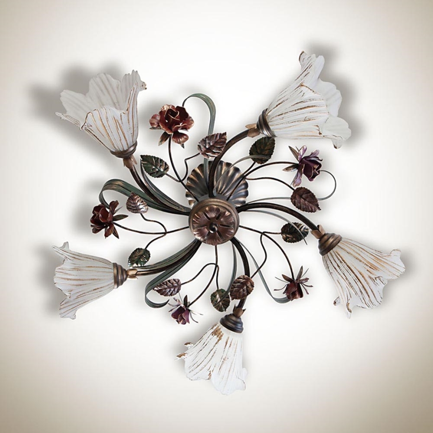 Потолочная люстра ROSE FLOWER 5xE14/40W/230V