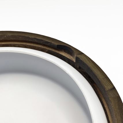 Потолочне світильник для ванної кімнати OAK SMOKY 2xE27/15W/230V IP54 Ø 27,5 см дуб/коричневий