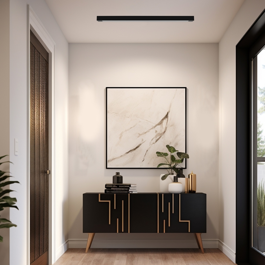 Потолочний світильник LUNGO T8 1xG13/18W/230V чорний