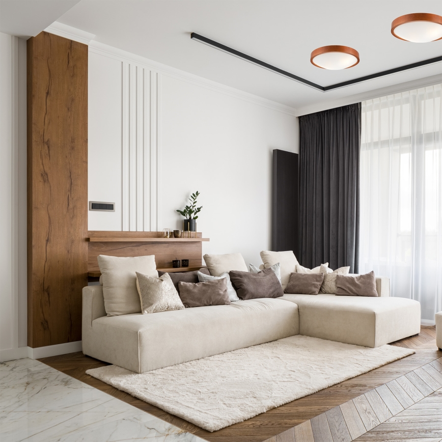 Потолочний світильник MEDA 2xE27/60W/230V сосна