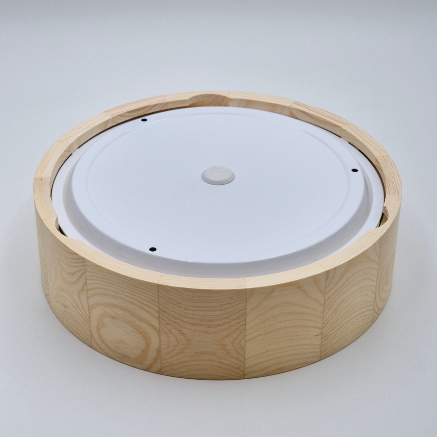 Потолочне світильник для ванної NATURAL 2xE27/15W/230V IP54 сосна Ø 27 см