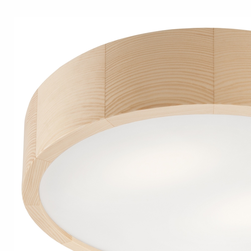 Потолочне світильник для ванної NATURAL 3xE27/15W/230V IP54 сосна Ø 37 см