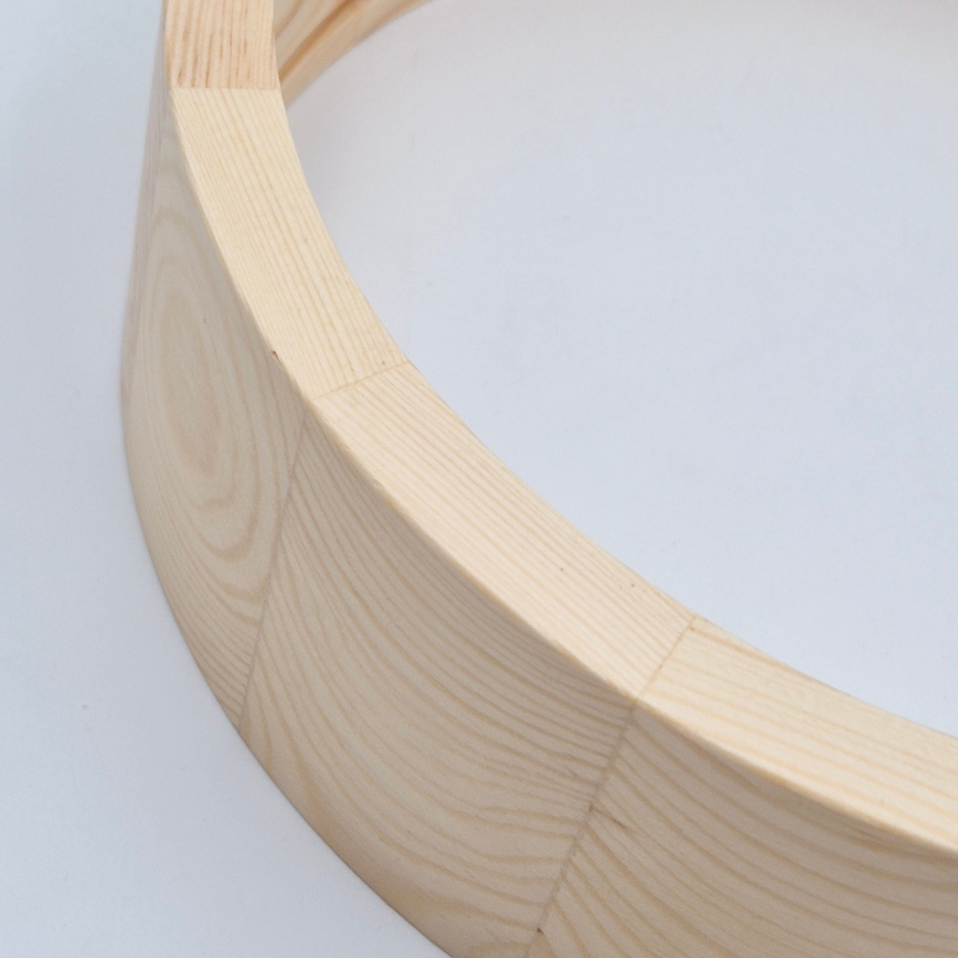 Потолочне світильник для ванної NATURAL 3xE27/15W/230V IP54 сосна Ø 37 см