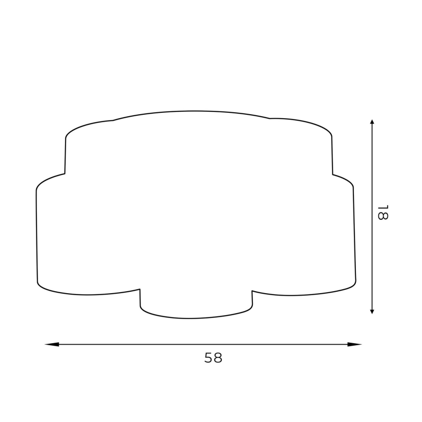 Потолочна люстра ARDEN 5xE27/60W/230V чорний/золотий