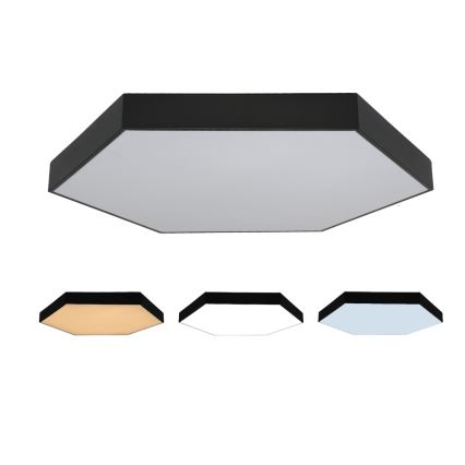 Потолочный LED-светильник 200 Вт/230 В, 3000/4000/6500 К, диаметр 100 см, чёрный