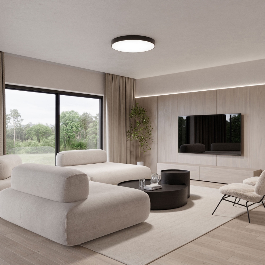 Потолочный свет CLEO 5xE27/24W/230V d. 60 cm черная