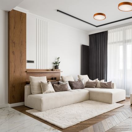 Потолочный светильник 2xE27/60W/230V сосна