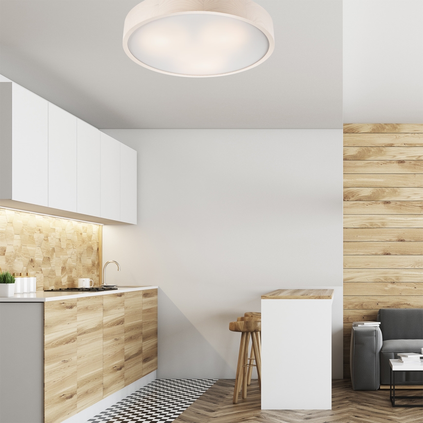 Потолочный светильник 3xE27/60W/230V сосна