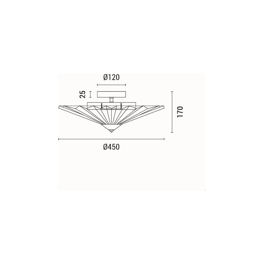 Потолочный светильник 5xE14/15W/230V серый