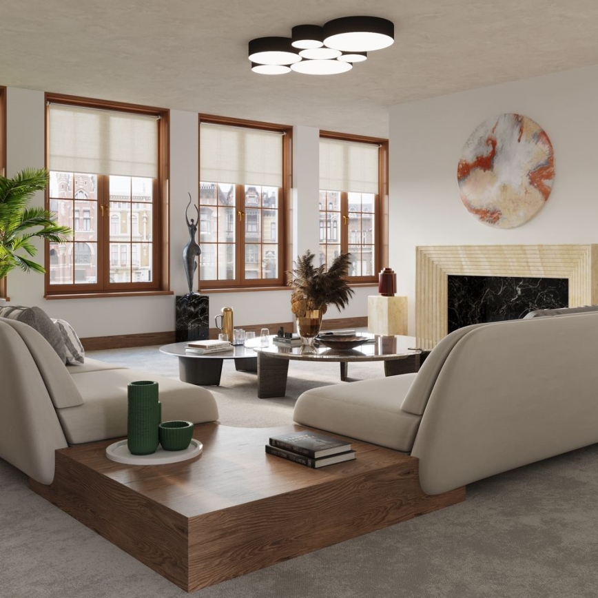 Потолочный светильник ARENA 4xE27/60W/230V черный