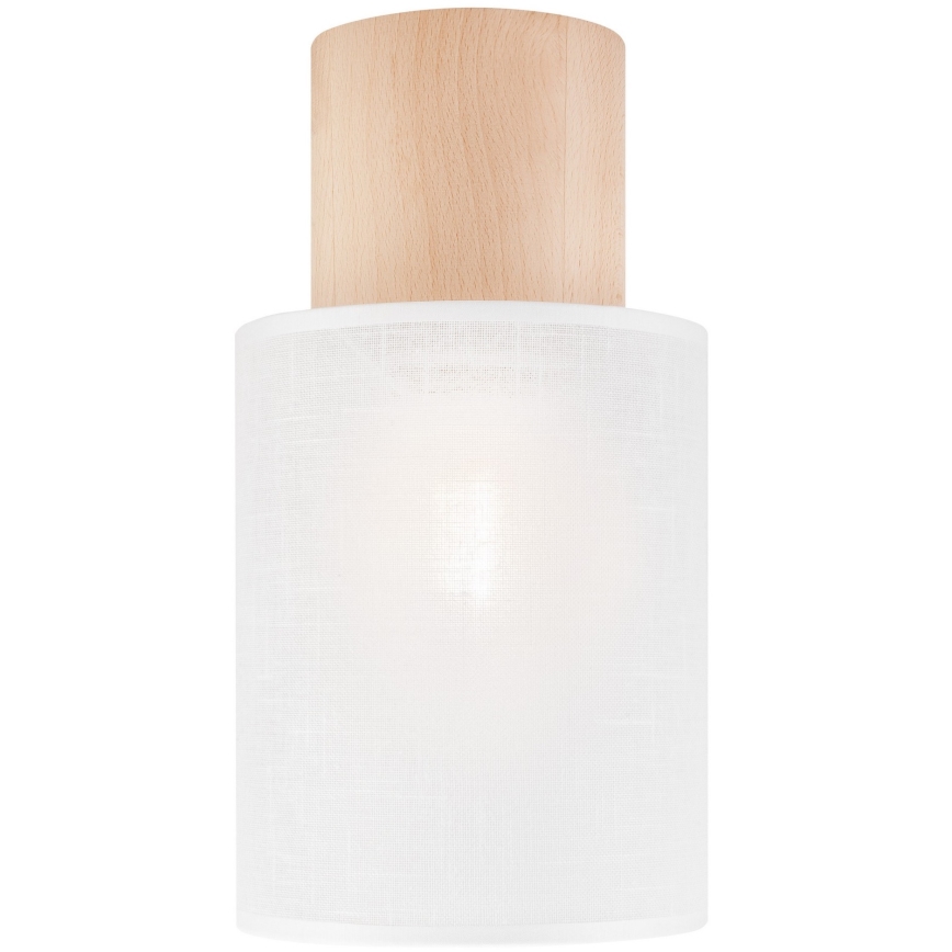 Потолочный светильник ARI 1xE27/60W/230V диаметр 16 см белый бук