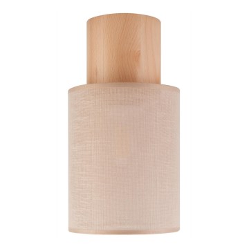 Потолочный светильник ARI 1xE27/60W/230V диаметр 16 см бежевый бук