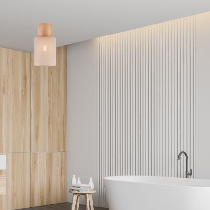 Потолочный светильник ARI 1xE27/60W/230V диаметр 16 см бежевый бук